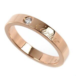 Cartier 18K Pink Gold C de Cartier Wedding Diamond Ring